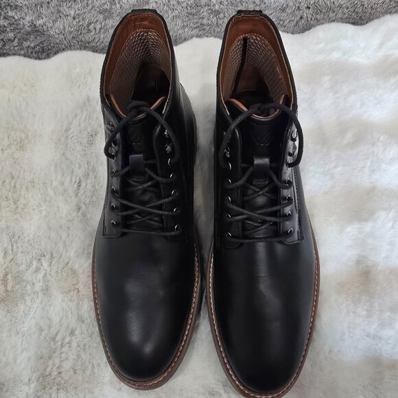 Johnston & Murphy Upton Lug Sole Waterproof Plain Toe Men\'s Boots Size 10.5 NEW